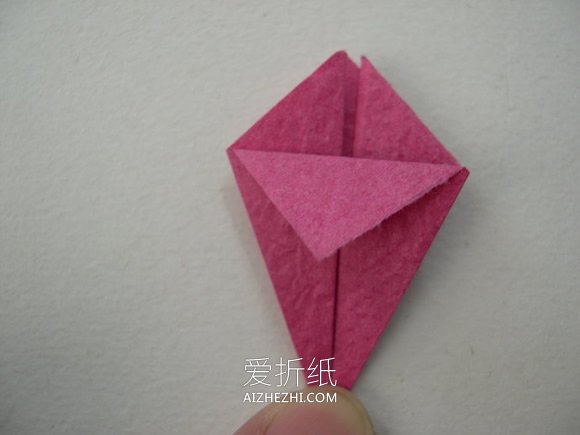 怎么折纸制作牵牛花贴画的方法图解- www.aizhezhi.com