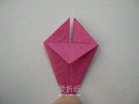 怎么折纸制作牵牛花贴画的方法图解- www.aizhezhi.com