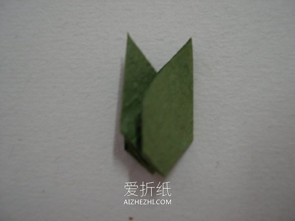 怎么折纸制作牵牛花贴画的方法图解- www.aizhezhi.com