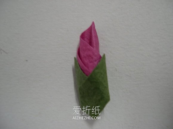 怎么折纸制作牵牛花贴画的方法图解- www.aizhezhi.com