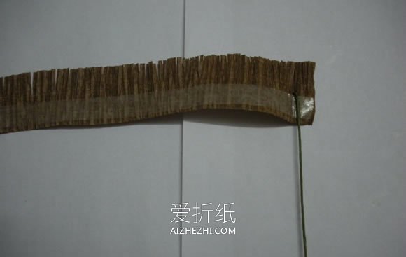 皱纹纸手工制作向日葵的方法- www.aizhezhi.com