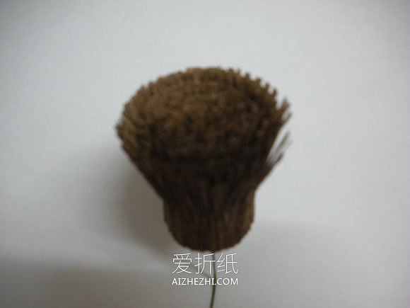 皱纹纸手工制作向日葵的方法- www.aizhezhi.com