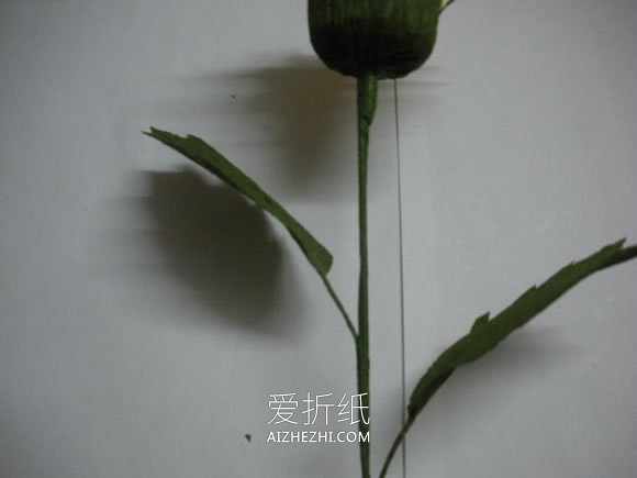 皱纹纸手工制作向日葵的方法- www.aizhezhi.com