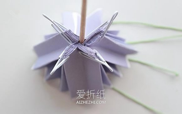 简单又漂亮纸花的折叠方法图解过程- www.aizhezhi.com