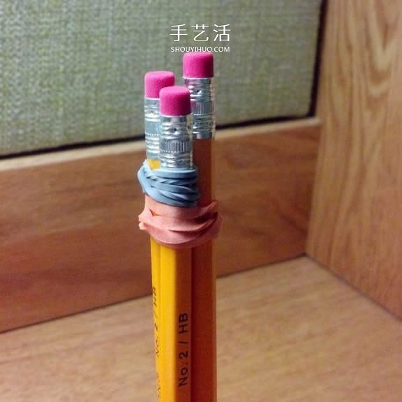 投石机的简单小制作 几根铅笔就可以搞定！- www.aizhezhi.com