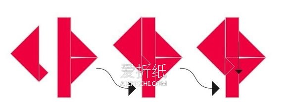 怎么用明信片折纸八角星星的折法图解- www.aizhezhi.com