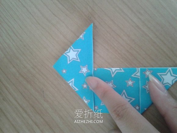 怎么折纸四角飞镖的折法图解教程- www.aizhezhi.com