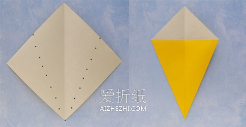怎么简单折纸冰激凌的折法图解- www.aizhezhi.com