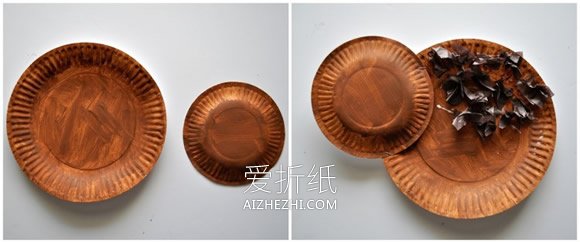 怎么用纸盘手工制作火鸡的方法图解- www.aizhezhi.com