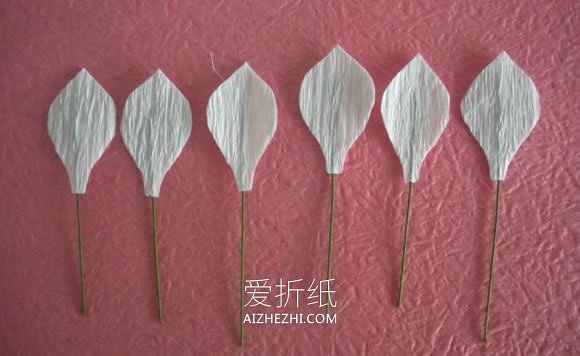 怎么用皱纹纸做水仙花的制作方法图解- www.aizhezhi.com