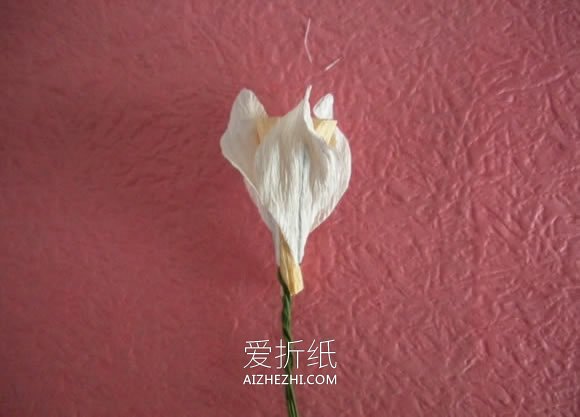 怎么用皱纹纸做水仙花的制作方法图解- www.aizhezhi.com