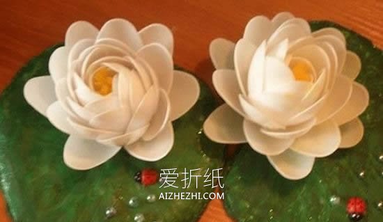 怎么用一次性餐勺做荷花的制作方法图解- www.aizhezhi.com