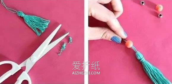 怎么用毛线做穗子的制作方法图解- www.aizhezhi.com