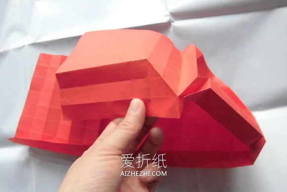 怎么手工折纸复杂钢琴的折法图解- www.aizhezhi.com