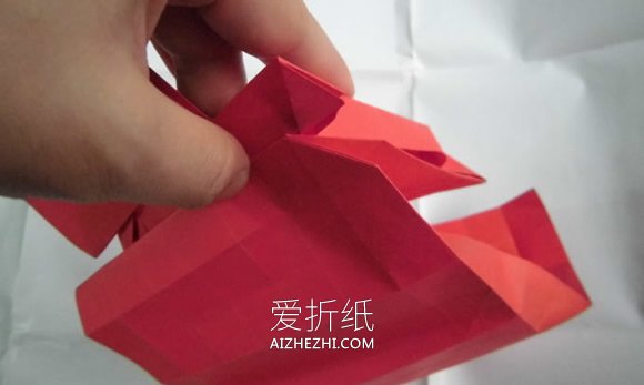 怎么手工折纸复杂钢琴的折法图解- www.aizhezhi.com