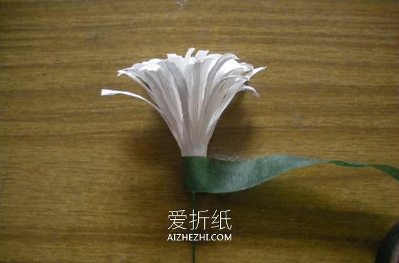 怎么用皱纹纸做孔雀草的制作方法图解- www.aizhezhi.com