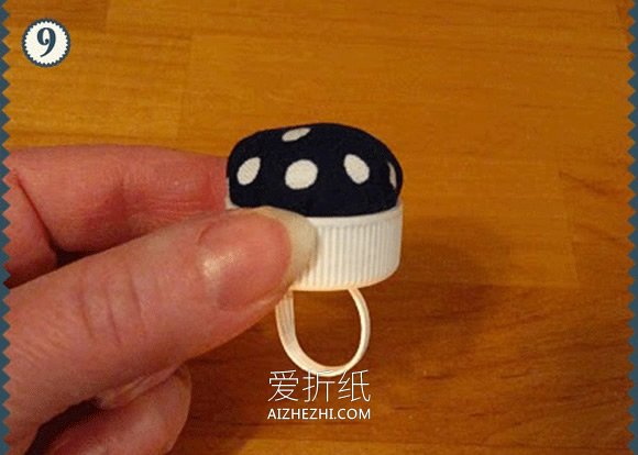 怎么用瓶盖做针插戒指的制作方法图解- www.aizhezhi.com