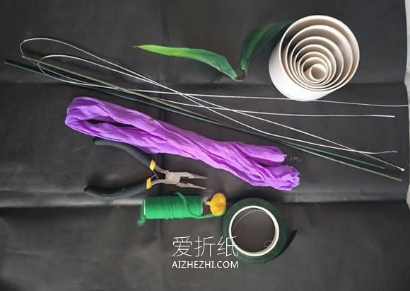 丝网花教程：怎么做小野菊的手工制作图解- www.aizhezhi.com