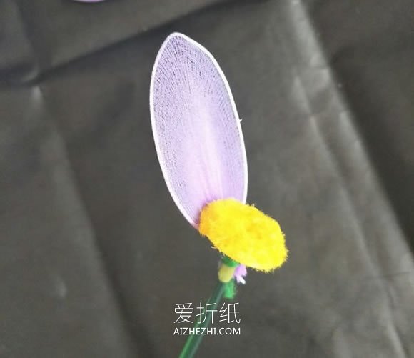 丝网花教程：怎么做小野菊的手工制作图解- www.aizhezhi.com