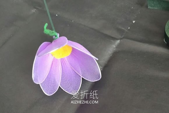 丝网花教程：怎么做小野菊的手工制作图解- www.aizhezhi.com