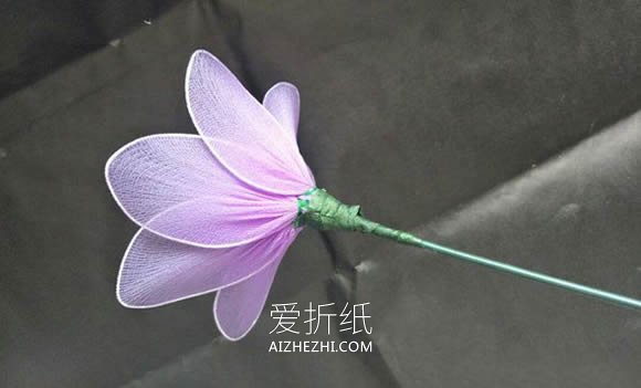 丝网花教程：怎么做小野菊的手工制作图解- www.aizhezhi.com