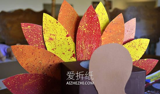 感恩节怎么做火鸡盒子的制作方法图解- www.aizhezhi.com