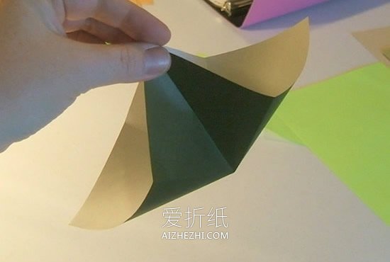 立体圣诞树的折法图解- www.aizhezhi.com