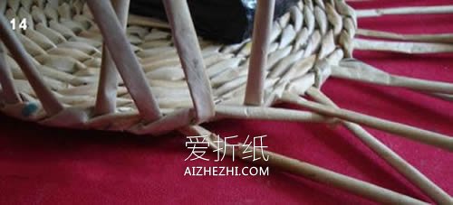 纸编圆形果盘的方法图解- www.aizhezhi.com