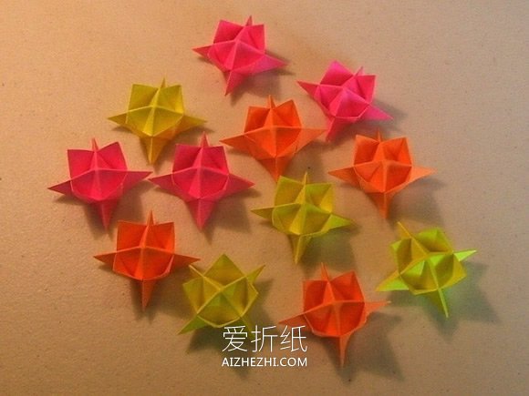 新年纸灯笼的折法图解- www.aizhezhi.com