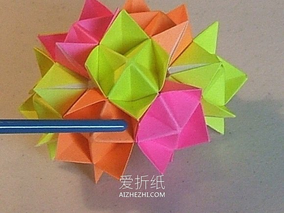 新年纸灯笼的折法图解- www.aizhezhi.com