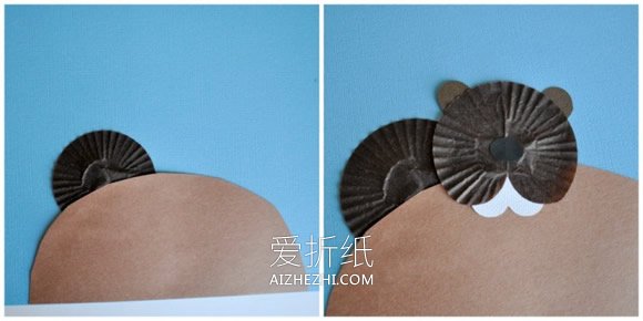 蛋糕纸手工制作土拨鼠贴画的方法- www.aizhezhi.com