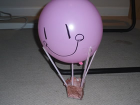 儿童手工制作热气球玩具的方法