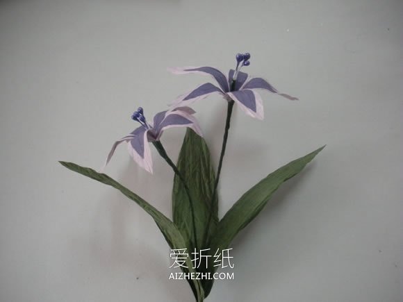 素雅纸藤花的制作方法图解- www.aizhezhi.com