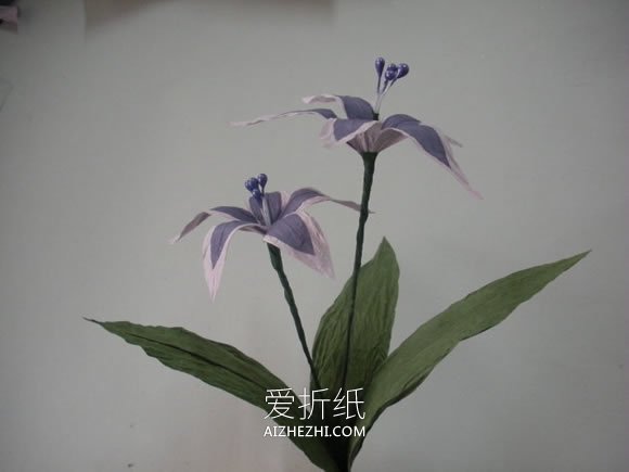 素雅纸藤花的制作方法图解- www.aizhezhi.com