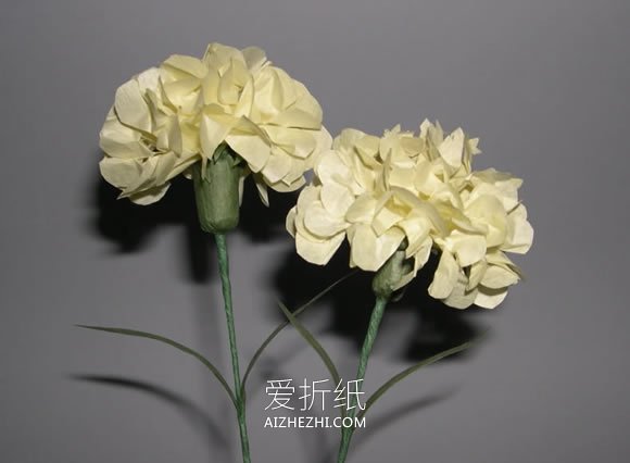 简单手工制作母亲节康乃馨花- www.aizhezhi.com