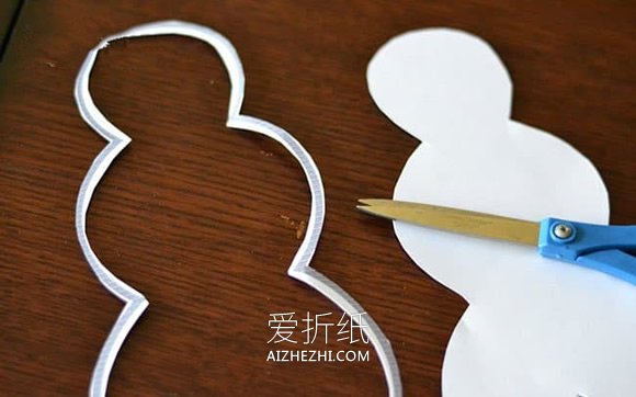 简单手工制作圣诞雪人挂饰的方法- www.aizhezhi.com