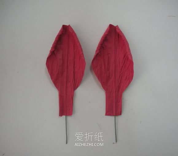 纸藤手工制作郁金香花的方法- www.aizhezhi.com