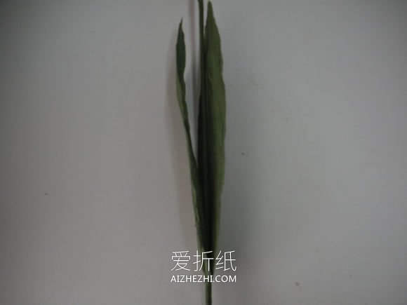 纸藤手工制作郁金香花的方法- www.aizhezhi.com