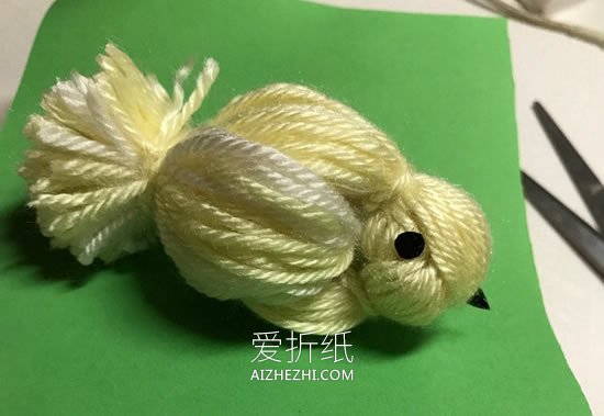 简单毛线小鸟的制作方法- www.aizhezhi.com