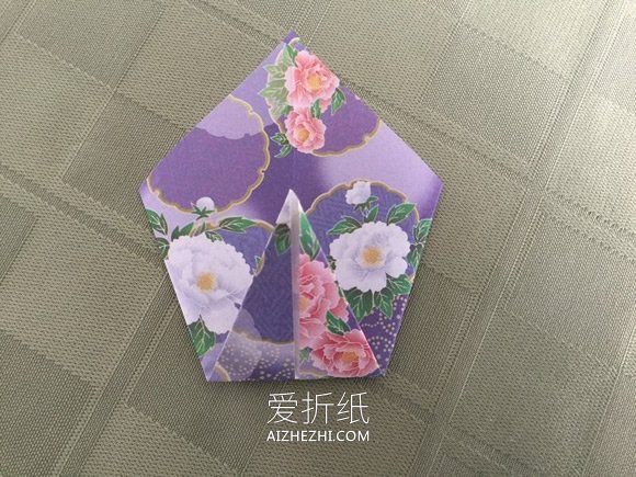 紫苑花的折法图解- www.aizhezhi.com