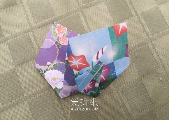 紫苑花的折法图解- www.aizhezhi.com