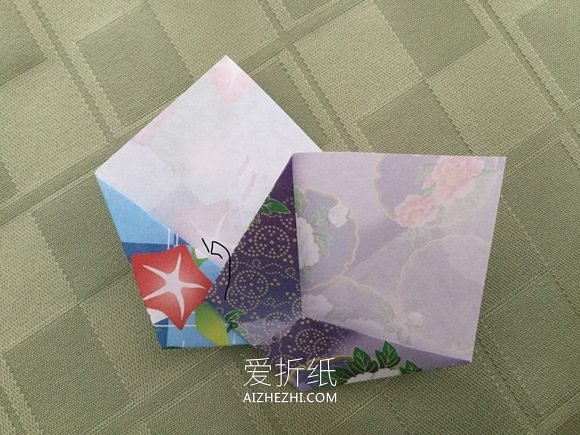 紫苑花的折法图解- www.aizhezhi.com