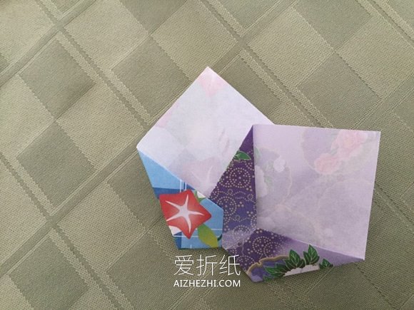 紫苑花的折法图解- www.aizhezhi.com