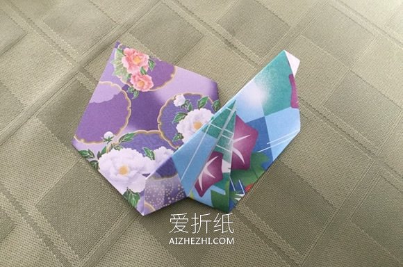 紫苑花的折法图解- www.aizhezhi.com