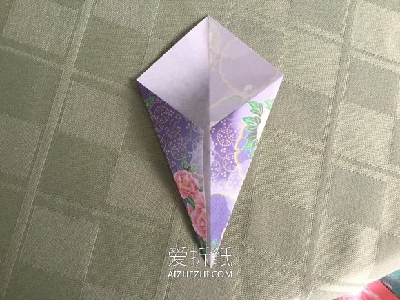 紫苑花的折法图解- www.aizhezhi.com