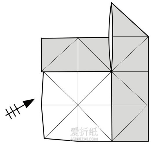 立体直升机的折法图解- www.aizhezhi.com