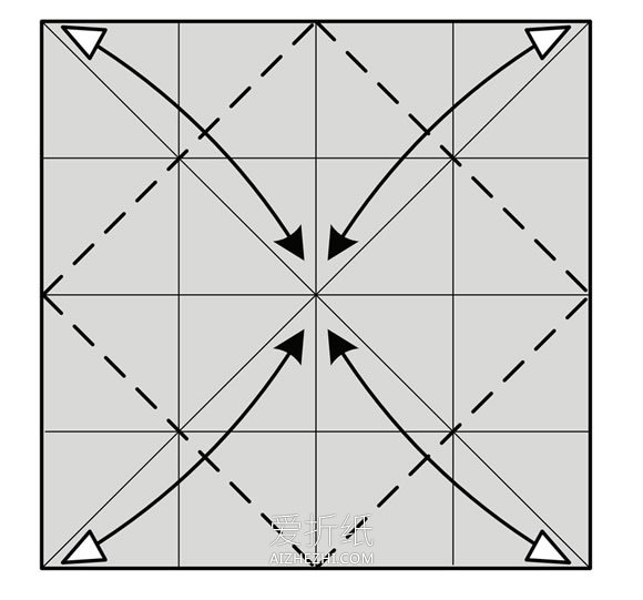 立体直升机的折法图解- www.aizhezhi.com