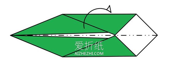 立体直升机的折法图解- www.aizhezhi.com