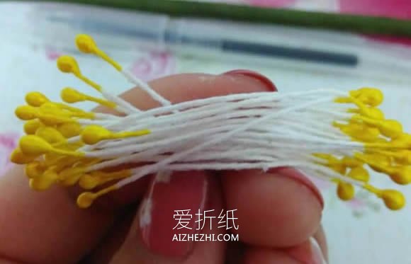 花开富贵-牡丹丝网花的制作方法- www.aizhezhi.com