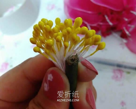 花开富贵-牡丹丝网花的制作方法- www.aizhezhi.com